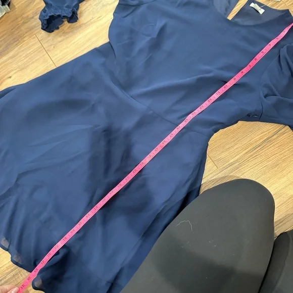 NWT J Crew Mini dress with flounce hem and sheer sleeves - Picture 6 of 9